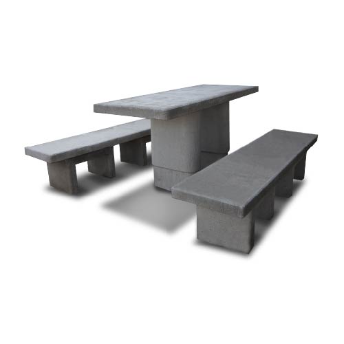 Bancas y Mesa Rectangular